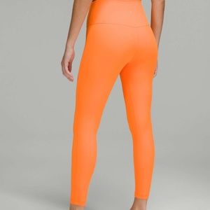 NWOT lululemon align 25” leggings in orange soda size 4
